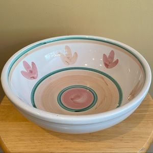 Italian made, hand painted pasta bowl by Caleca.